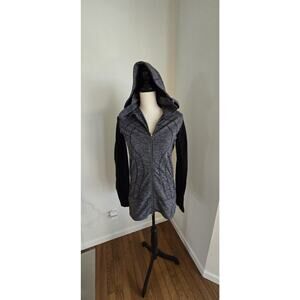 lululemon gray hooded full zip jacket size 6